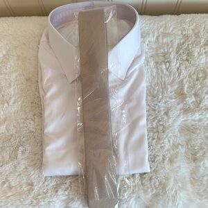 Custom Made Silk and Wool Beige Tie
